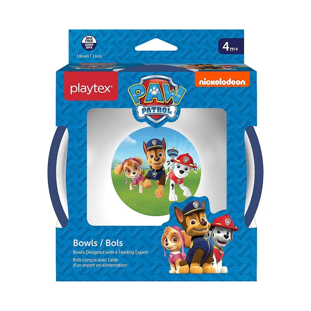 Kid's Paw Patrol Bowls 3-Pack