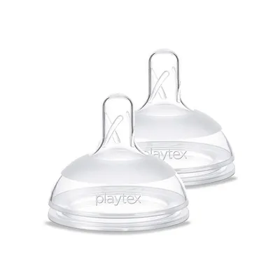 Naturalatch Comfort 2-Pack Slow-Flow Silicone Nipples