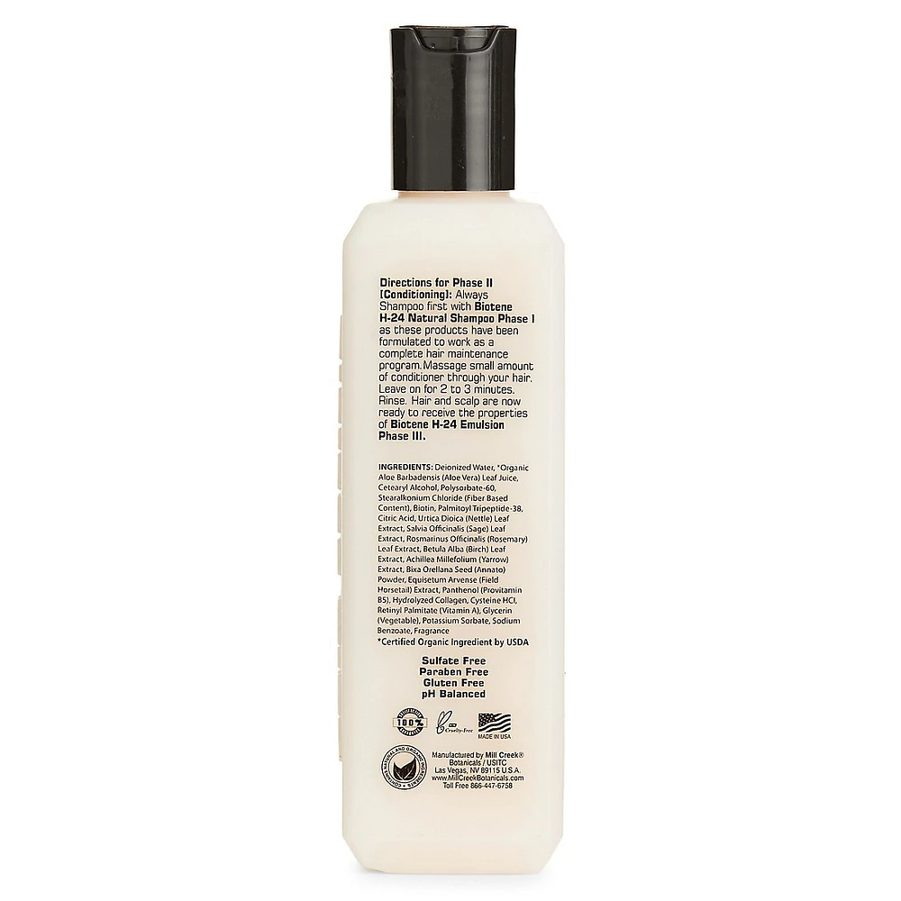 Mill Creek Botanicals Biotene H-24 Conditioner Phase II, 250ml