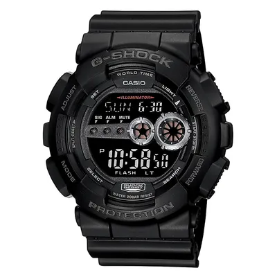 GS Big Case Neg LCD Watch GD100-1B
