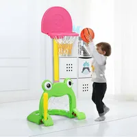 3-in-1 Kids Basketball Hoop Set Adjustable Sports Activity Center W/balls