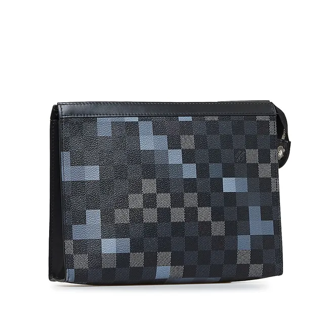 Louis Vuitton Gray Damier Graphite Pixel Pochette Voyage MM Black