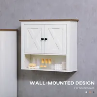 Bathroom Wall Cabinet, Medicine Cabinet With Double Door