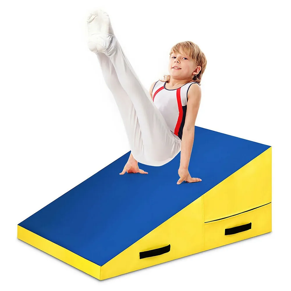 Stag America Folding Gymnastics Mat 240 cm, Tumble and Exercise Gym Mat for  Home - 8' x 4' x 2 