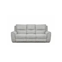 Sentinel 87.8" Power Reclining Sofa With Power Headrest In Tweed Ash Fabric