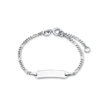 Identity Bracelet For Kids - Unisex, Silver 925