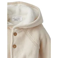 Baby's Faux Shearling Lined Cardigan