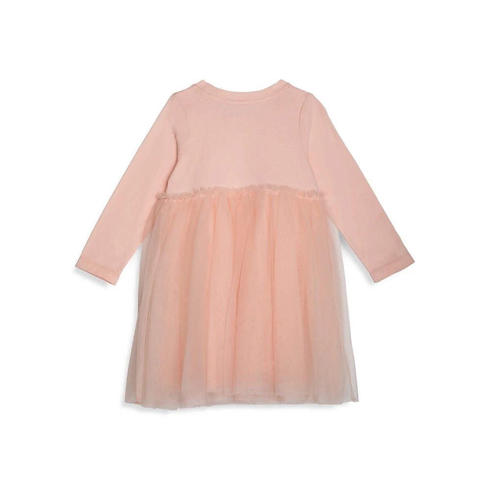 Little Girl's Party Long Sleeve Tutu Dress