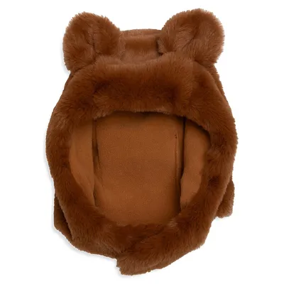 Baby's Plush Bear Hat