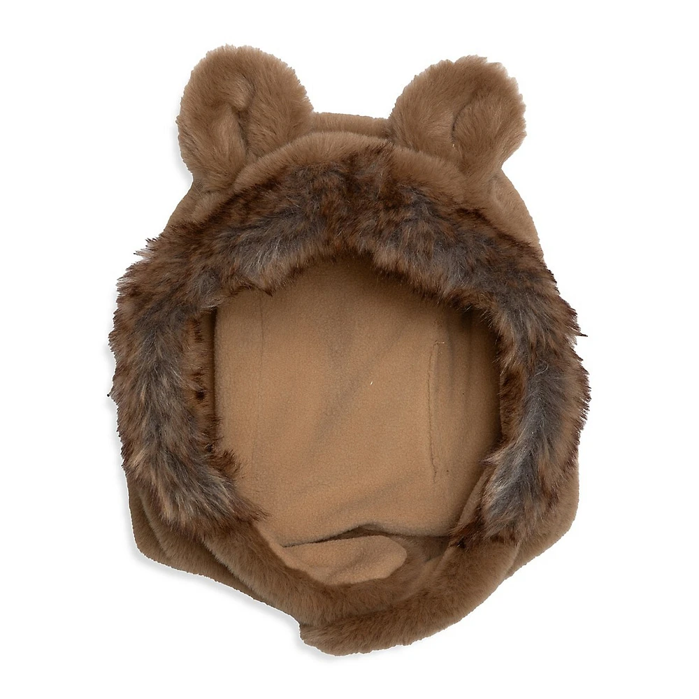 Baby Girl's Plush Lion Hat