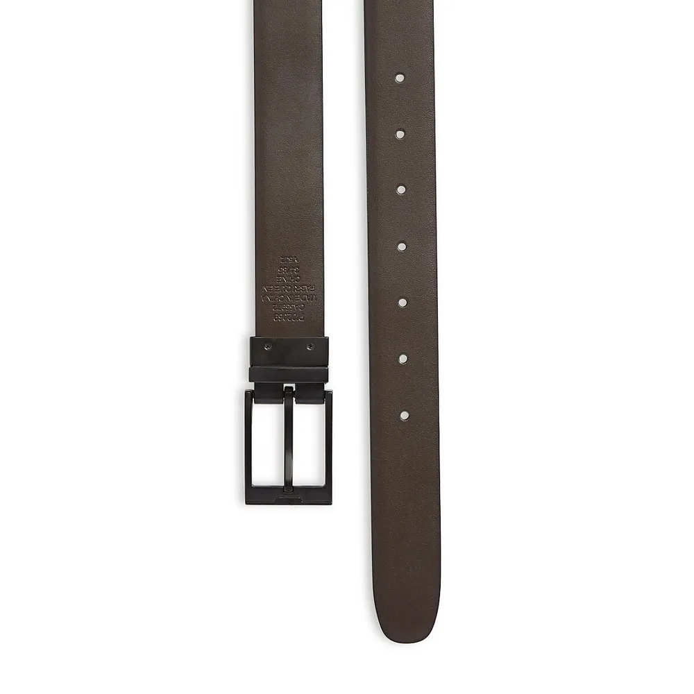 Reversible Smooth Leather Belt