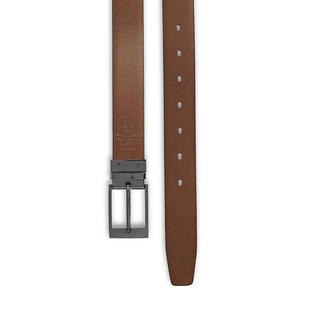 Ceinture de cuir réversible Zeus