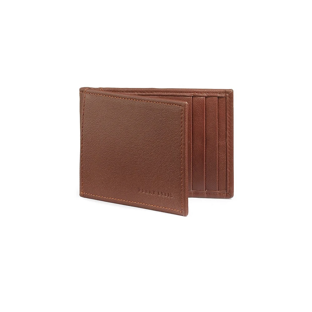 Boxed RIFD-Blocking Leather Portfolio Wallet