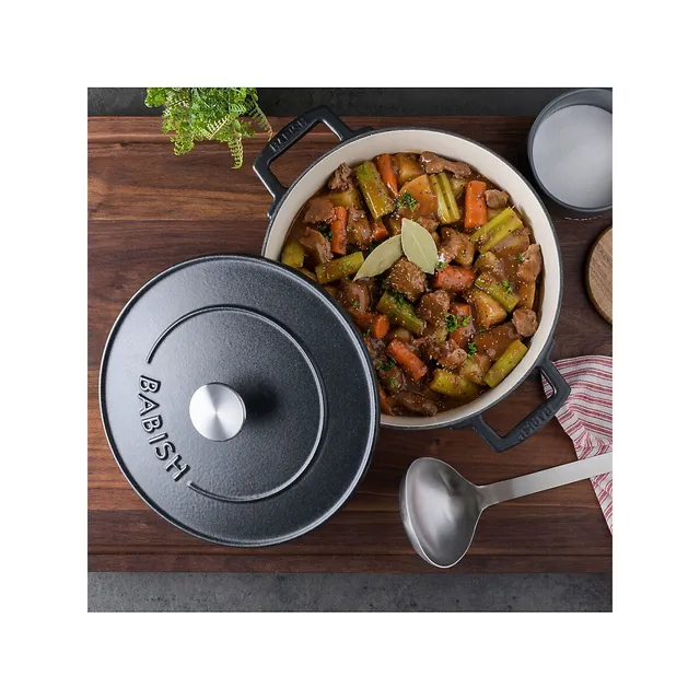 Babish 3 Qt Matte Enamel Cast Iron Braiser