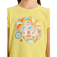 Girl's Retro Van-Graphic T-Shirt