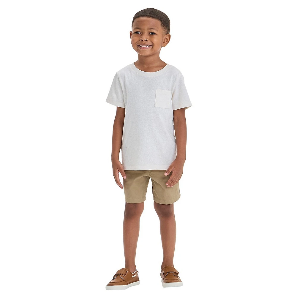 Little Boy's Pull-On Twill Shorts