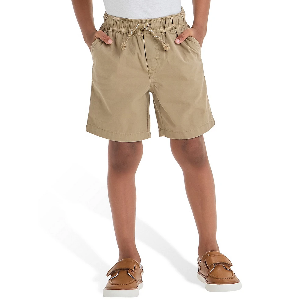 Little Boy's Pull-On Twill Shorts