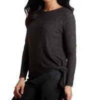 Ellie Side Tie Kashmira Sweater