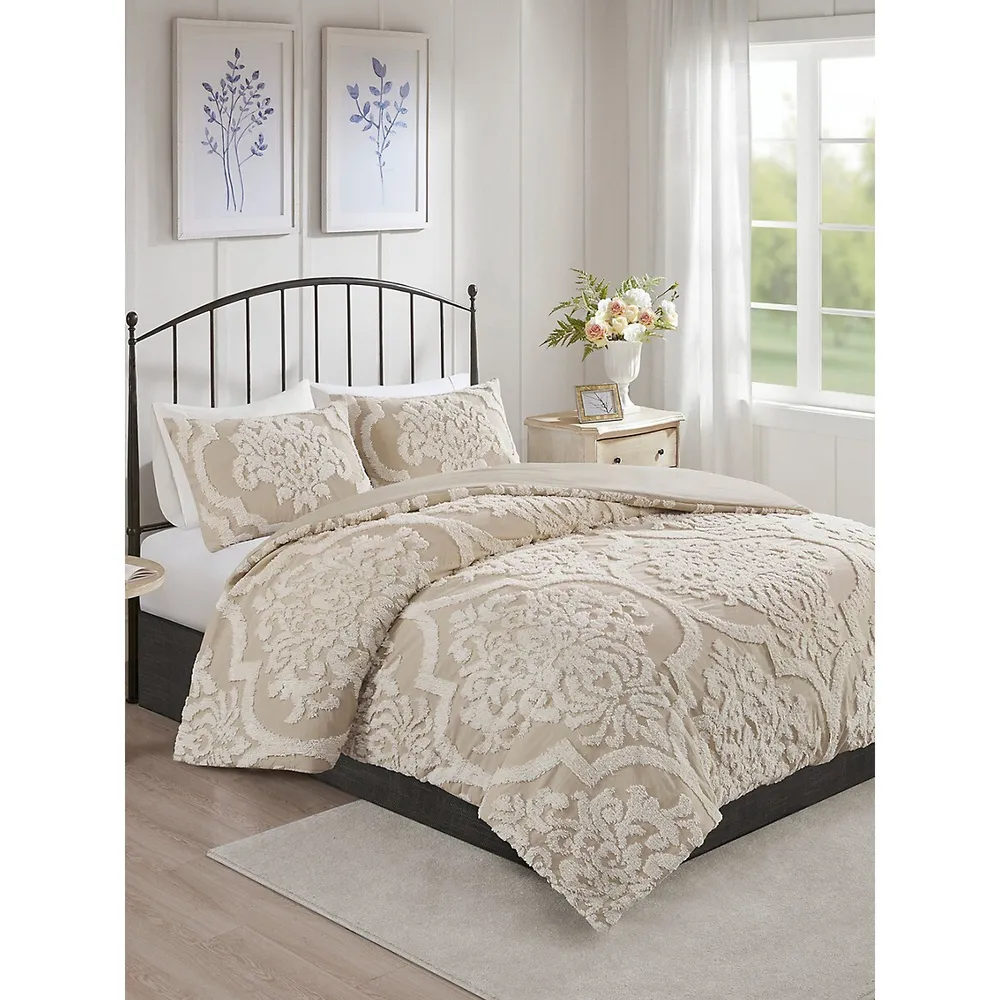 Park Viola 3-Piece Tufted Cotton Comforter Set
