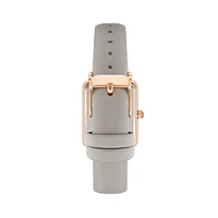 Rose Goldtone & Taupe Vegan Leather Strap Watch AK-3702RGTP