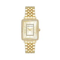 Goldtone & Crystal Bracelet Watch AK-5096CHGB