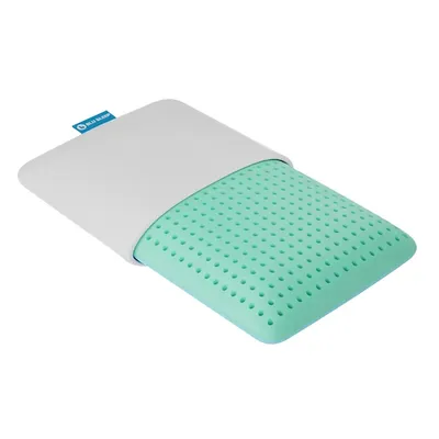 Combo Comfort Bio-gel Pillow With Cover, Aloe Vera Memory Foam And Breathable Gel Foam, Queen Size Medium Profile