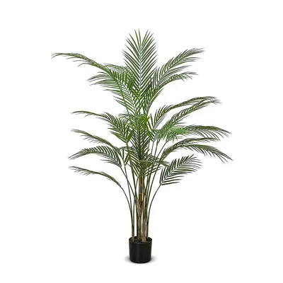 Faux Botanical Madagascar In Green In. Height