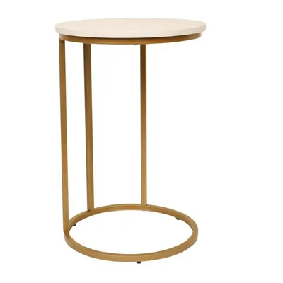 Round Side Table, 15.7"x23.6", From The Elva Collection