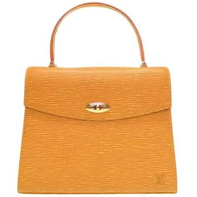 Malesherbes Yellow Leather Handbag (pre-owned)