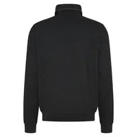 Mixed-Media Zip Sweater Jacket