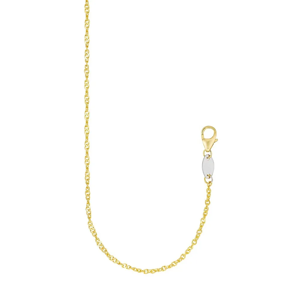 10K Goldplated Sterling Silver Necklace 18"