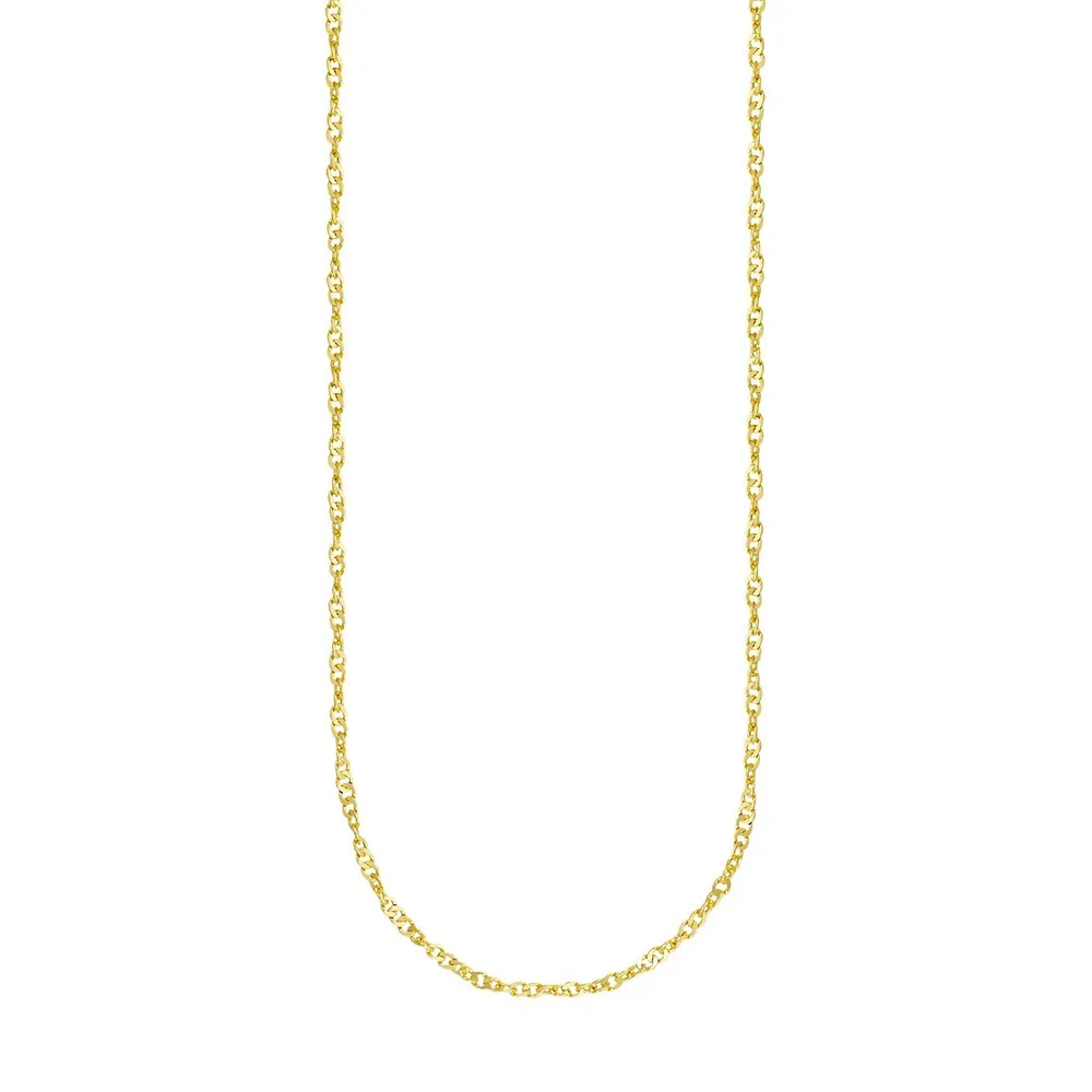 10K Goldplated Sterling Silver Necklace 18"