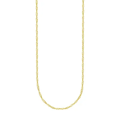 10K Goldplated Sterling Silver Necklace 18"