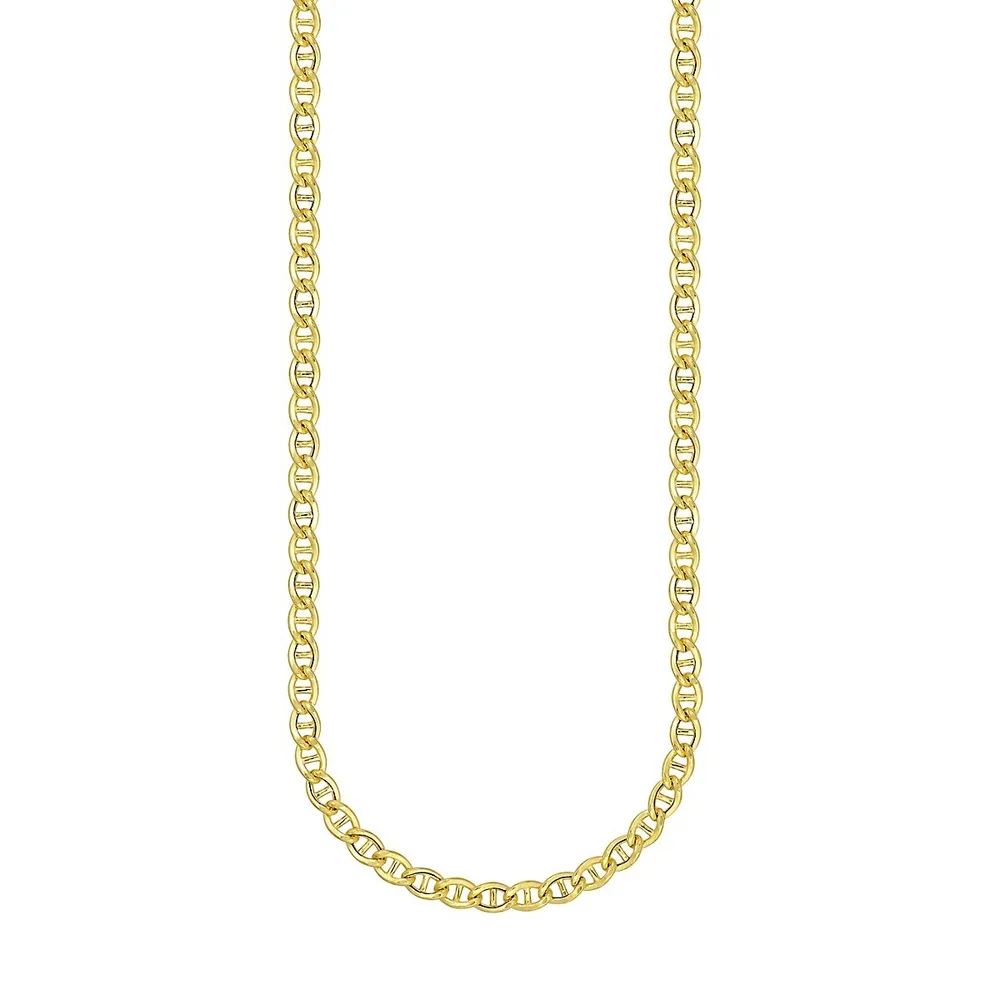 ​10K Goldplated Sterling Silver Marin Necklace - 18" X 0.02MM