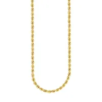 10K Goldplated Sterling Silver Rope Chain Necklace - 18" X 0.12MM