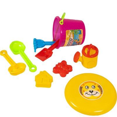 Sand Beach Toy Play Set -bucket,showel & Mold Kids Toys - 10 Pcs