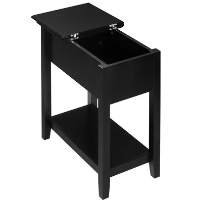 Flip Top Slim Side End Table