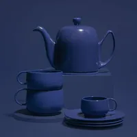 Salam Monochrome Blue Bell Teapot
