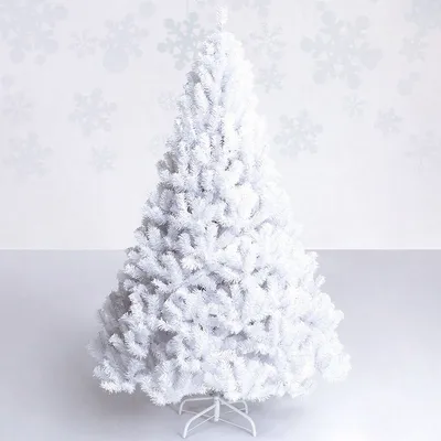 Costway 7ft Artificial Pvc Christmas Tree W/stand Holiday Season Indoor Outdoor White