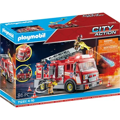City Action: Fire Truck With Flashing Lights
