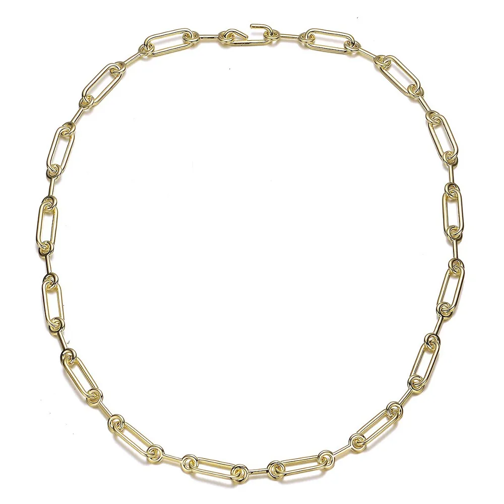 14k Yellow Gold Plated Chain Necklace