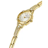 Angelic Goldtone & Crystal Bracelet Watch