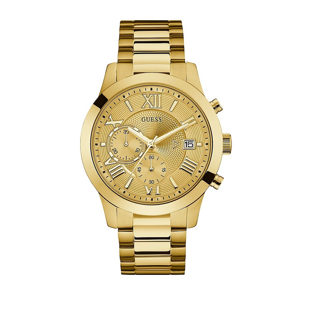 W0668G4 Chronograph Goldtone Bracelet Watch