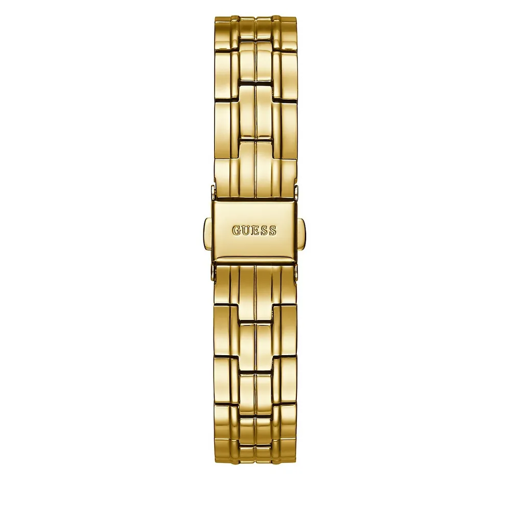 Casual Life Stainless Steel Goldtone U0989L2Analog Bracelet Watch