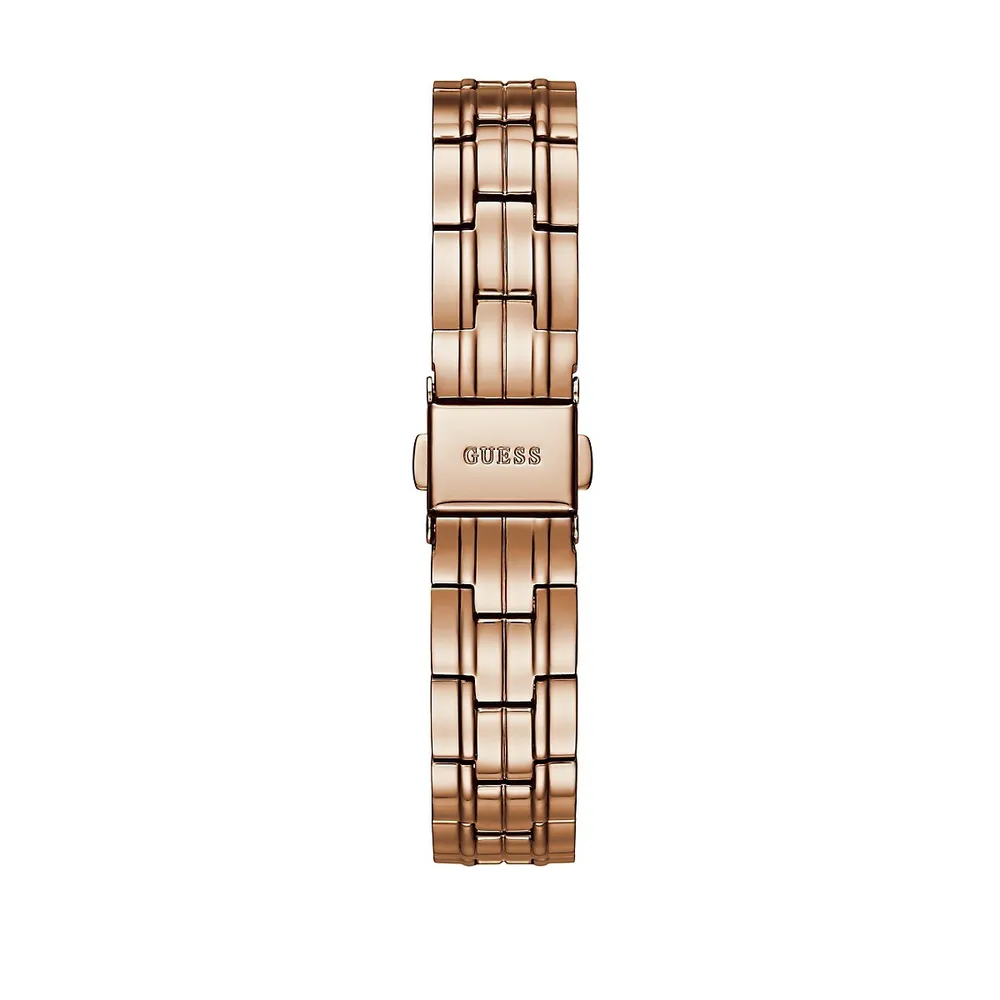 Rose Goldtone Bracelet Watch -U1209L3