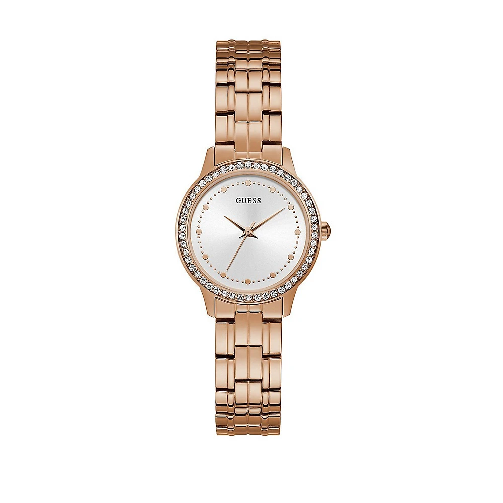 Rose Goldtone Bracelet Watch -U1209L3