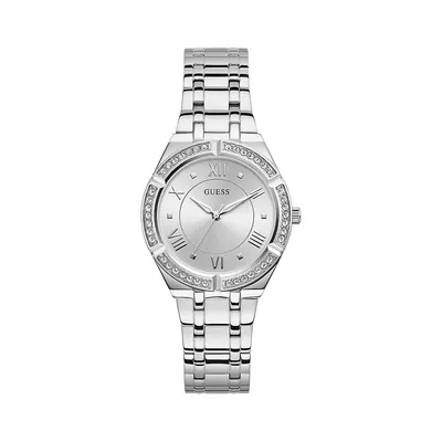 GW0033L1 Glitz Polished Stainless Steel Bracelet Watch
