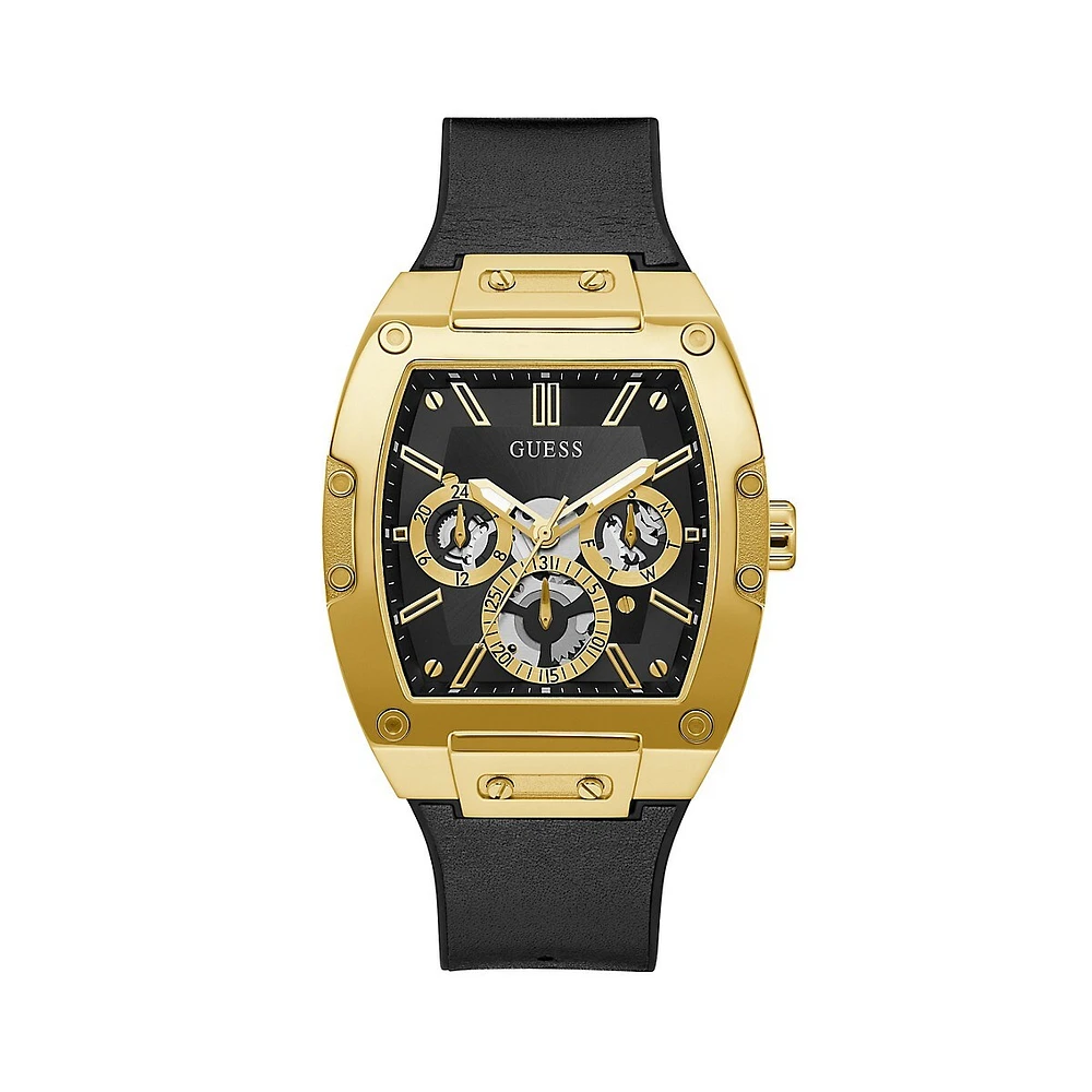 Phoenix Polished Goldtone Stainless Steel Watch