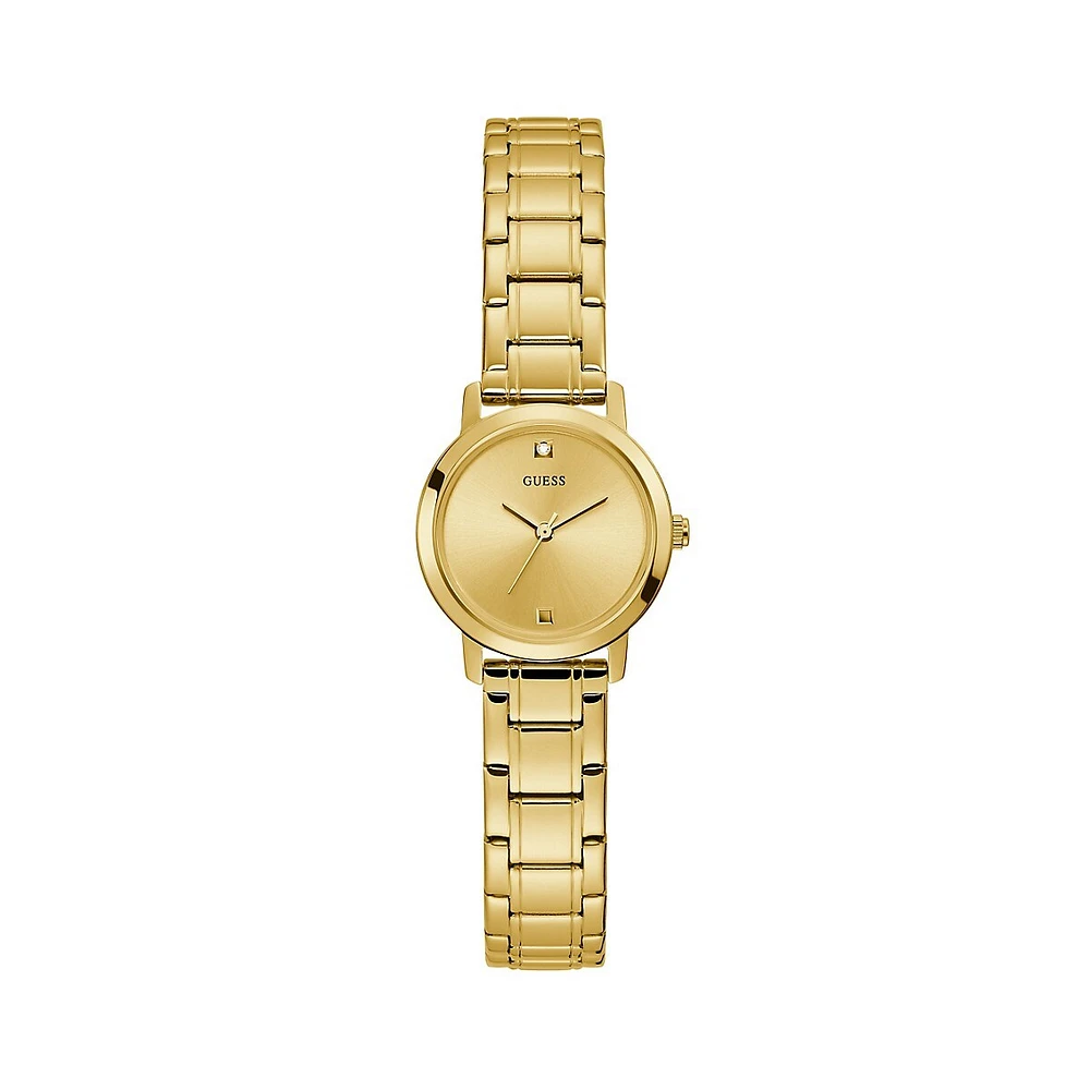 GUESS Monogram Rose-Goldtone Bracelet Watch GW0549L3