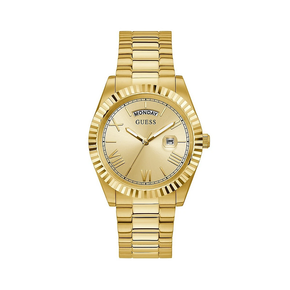 Dress Goldtone Stainless Steel Watch GW0265G2